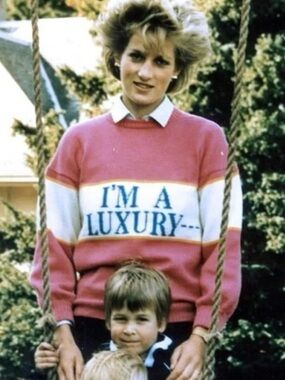 Princess Diana I’m a Luxury sweater, medium, NWT